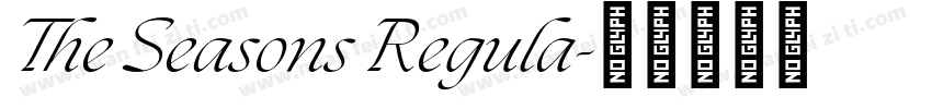 The Seasons Regula字体转换